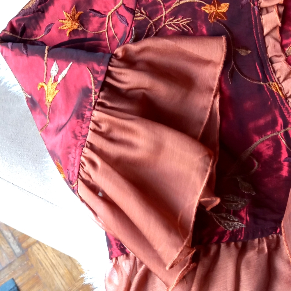 Embroiderd Ruffled jacket ๐ boho chique - Picture 2 of 7